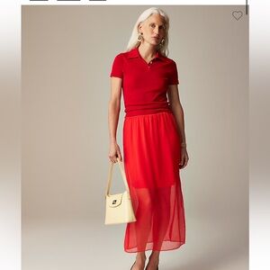J.Crew red skirt